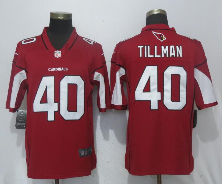 Men Arizona Cardinals 40 Tillman Red Nike Vapor Untouchable Limited Playe NFL Jerseys